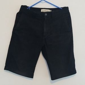 H&M LOGG Mens Black Denim Shorts 28